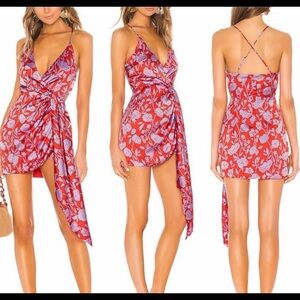 Lovers and Friends red and purple mini dress!